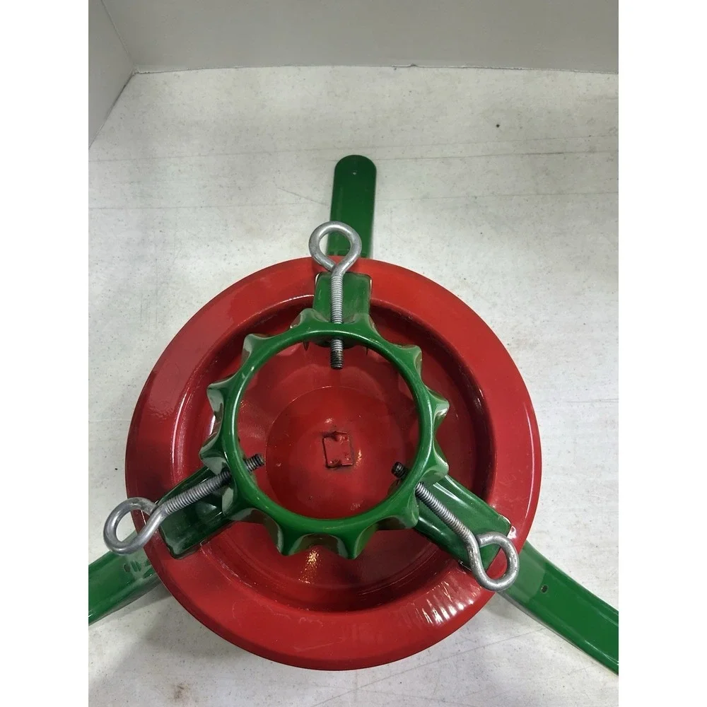 Vintage Christmas Tree Stand, Sturdy Heavy Metal, 4 Legs, 3 1/2